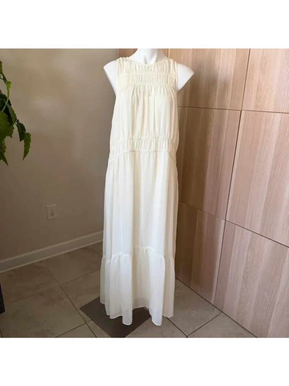 A New Day Women’s Long Cream Dress Size M